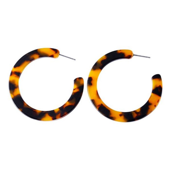 Tortoise Shell Print Earrings