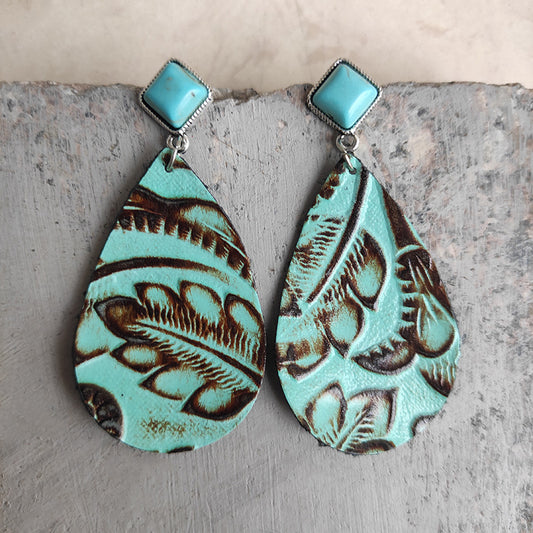 Turquoise Teardrop Earrings